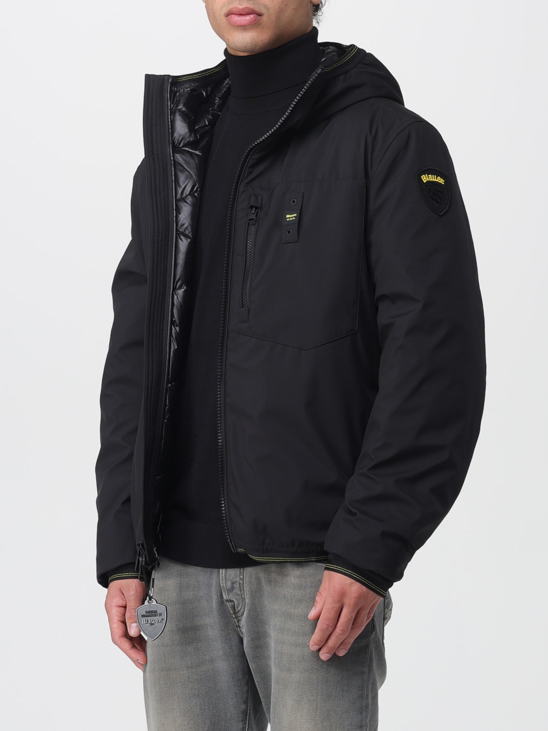 BLAUER JACKET: Jacket men Blauer, Black - Img 3