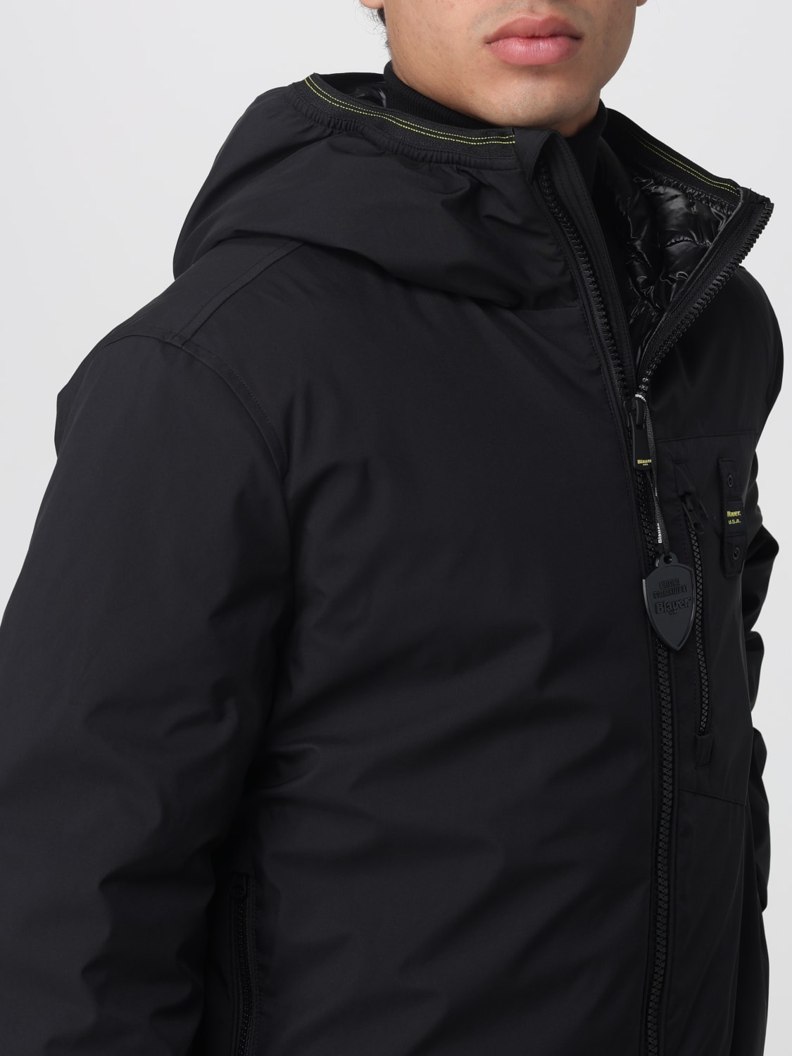 BLAUER JACKET: Jacket men Blauer, Black - Img 4