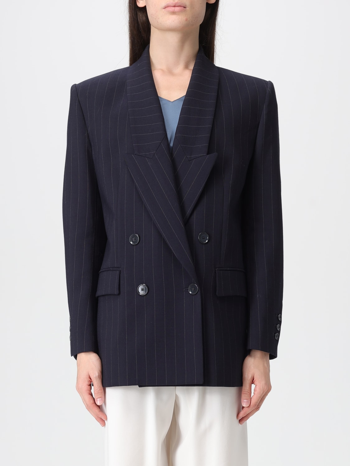 PINKO JACKET: Blazer woman Pinko, Blue - Img 1