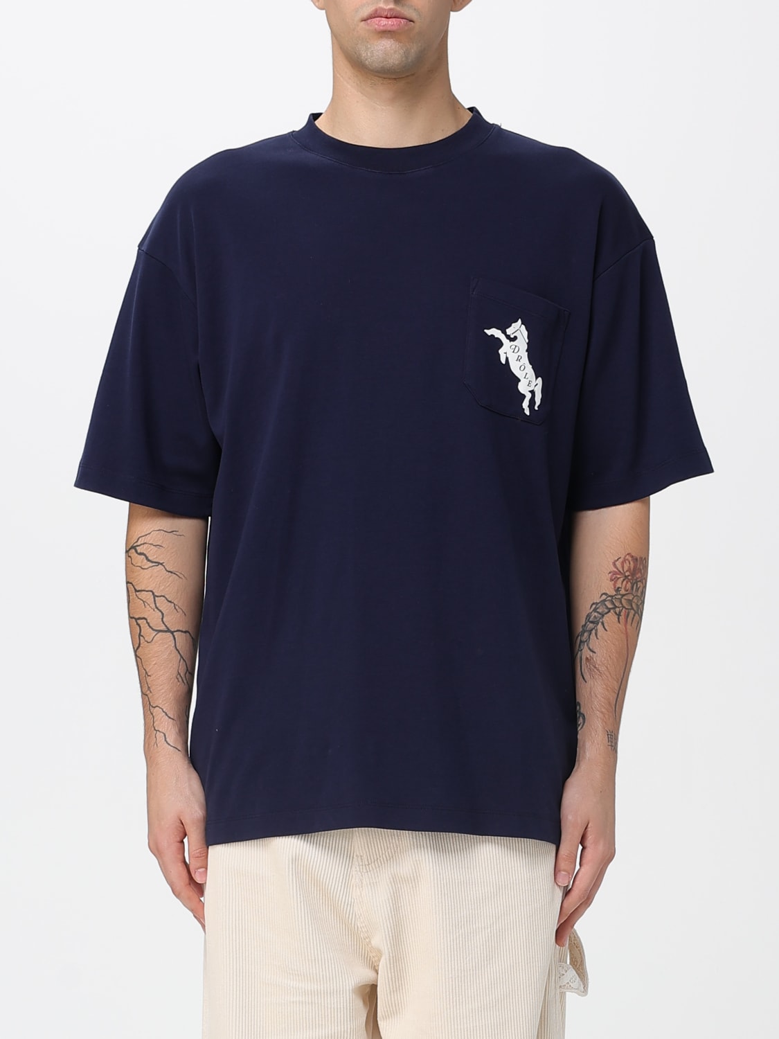 DRÔLE DE MONSIEUR T-SHIRT: T-shirt herren Drôle De Monsieur, Blau - Img 1