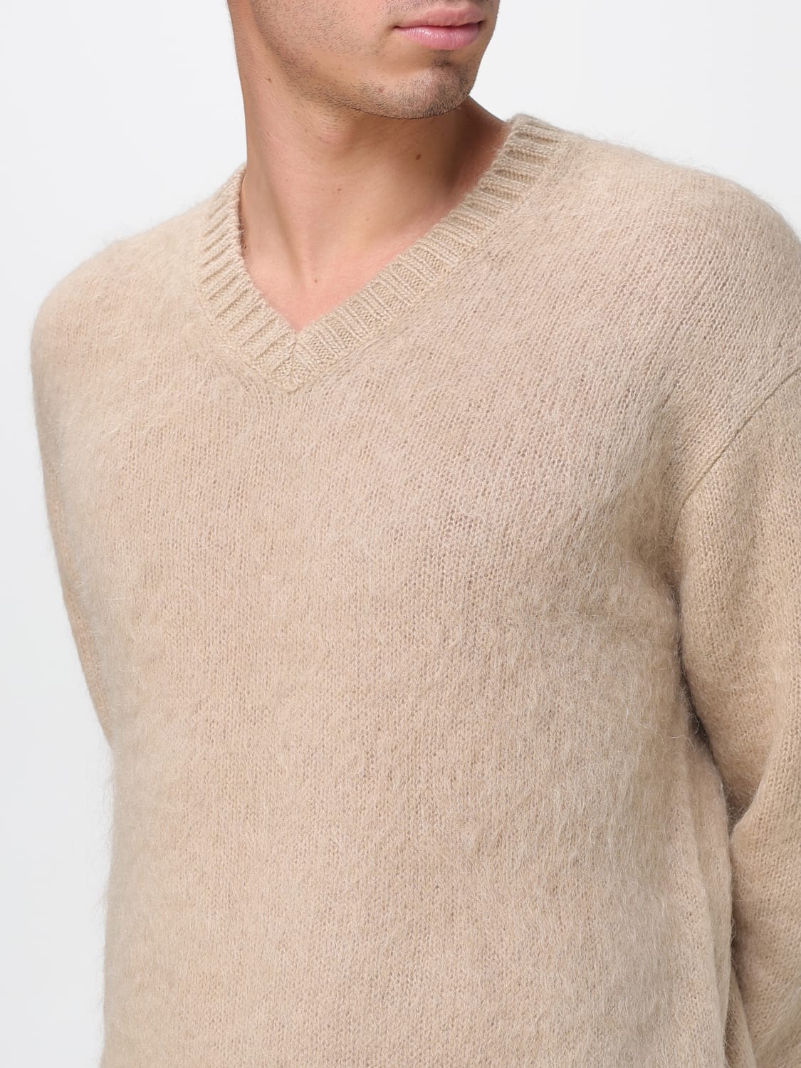 MAISON KITSUNÉ SWEATER: Sweater men Maison KitsunÉ, Beige - Img 3