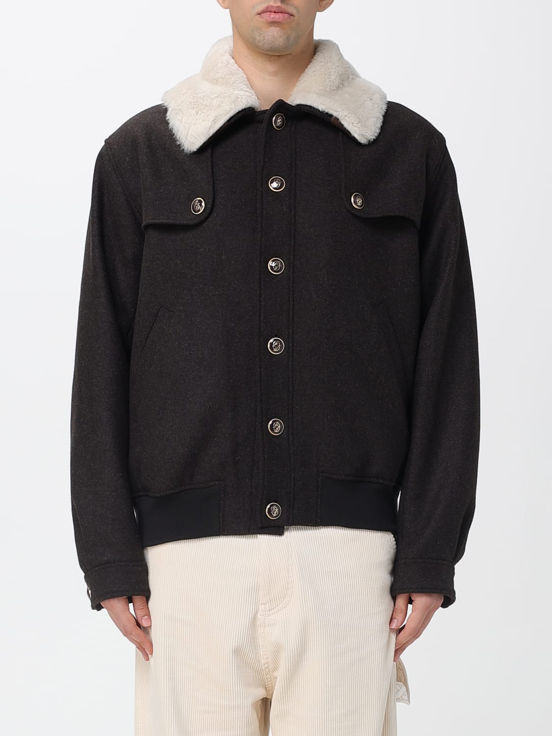 DRÔLE DE MONSIEUR JACKET: Blazer men Drôle De Monsieur, Brown - Img 1