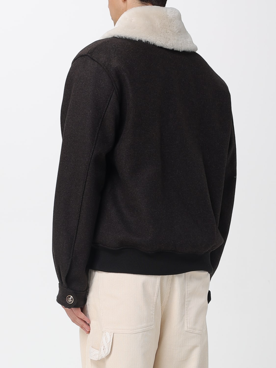 DRÔLE DE MONSIEUR JACKET: Blazer men Drôle De Monsieur, Brown - Img 3