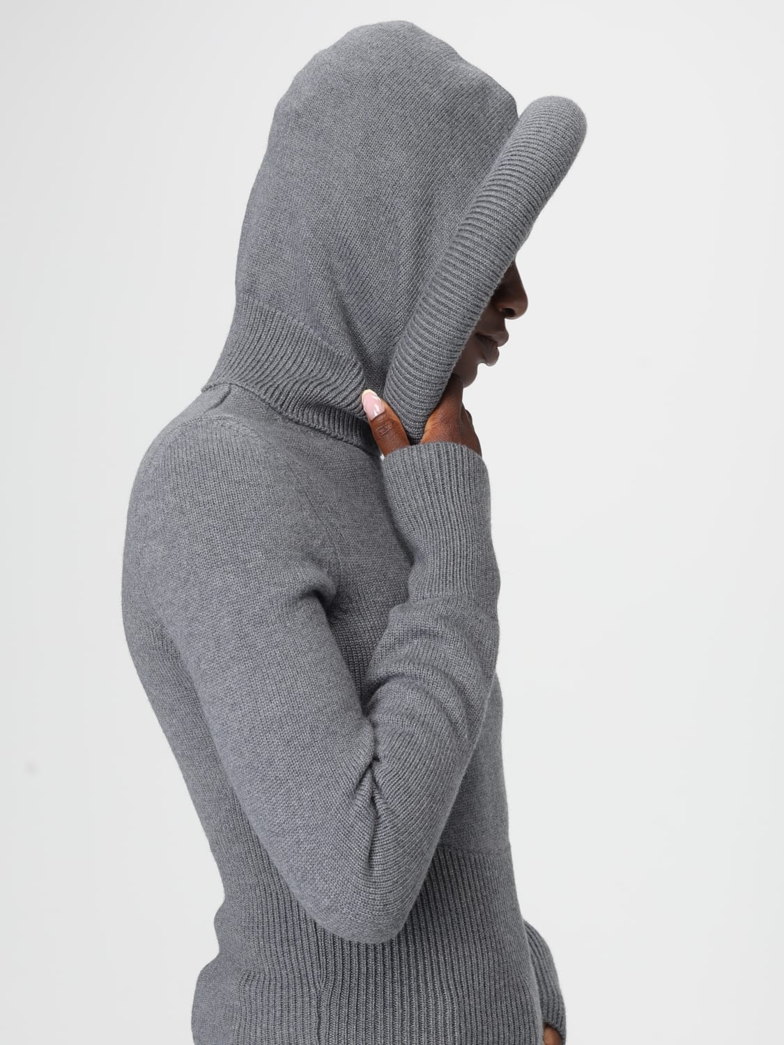 ALAÏA SWEATER: Sweater woman AlaÏa, Grey - Img 5