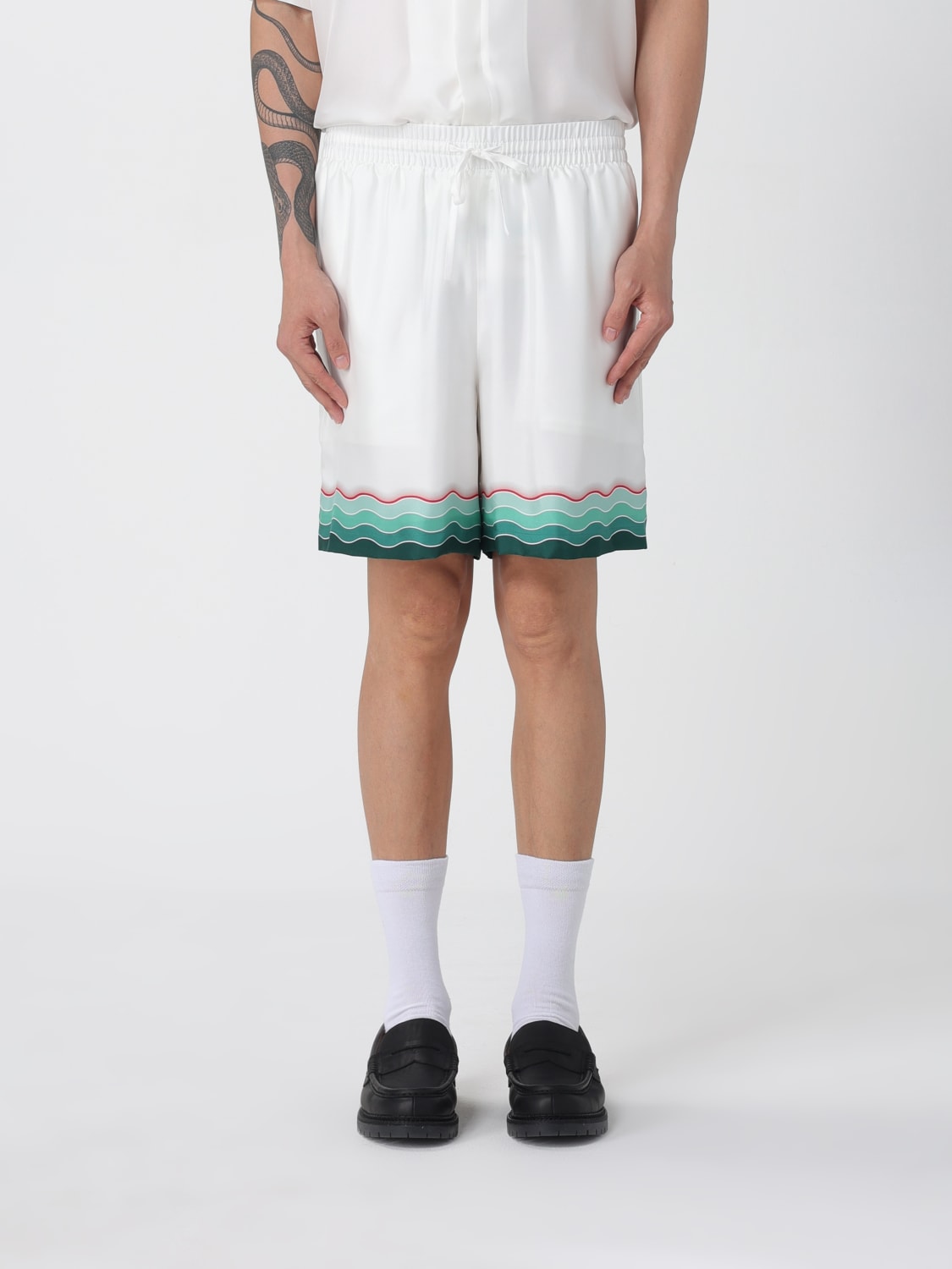 CASABLANCA SHORTS: Shorts men Casablanca, White - Img 1