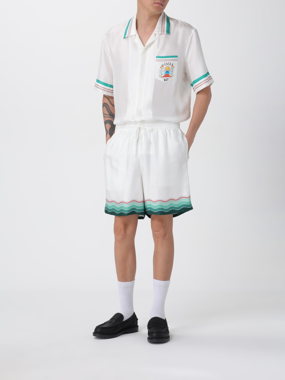 CASABLANCA SHORTS: Shorts men Casablanca, White - Img 2