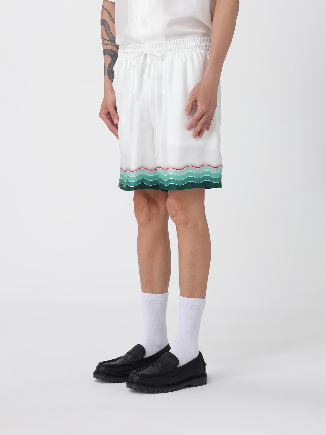 CASABLANCA SHORTS: Shorts men Casablanca, White - Img 4