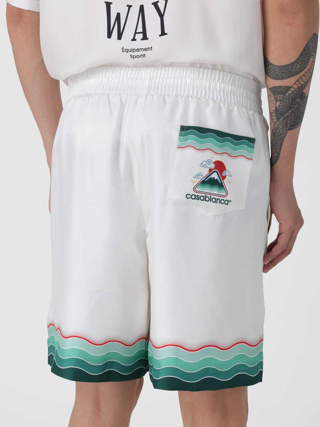 CASABLANCA SHORTS: Shorts men Casablanca, White - Img 5