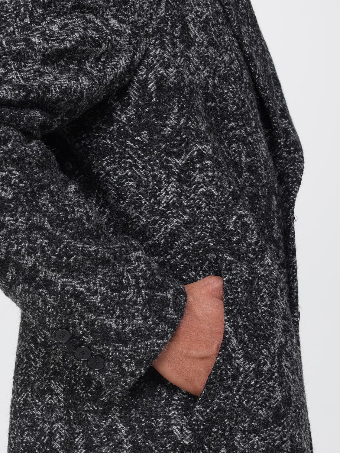 ETRO MANTEL: Mantel herren Etro, Grau - Img 5