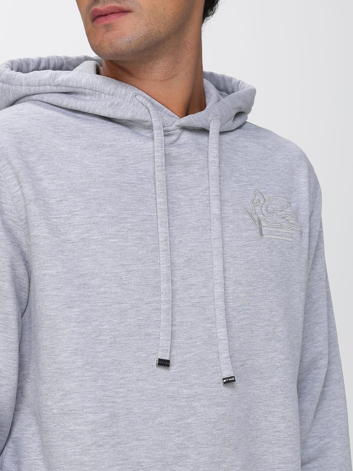 ETRO SWEATSHIRT: Sweater men Etro, Grey - Img 5