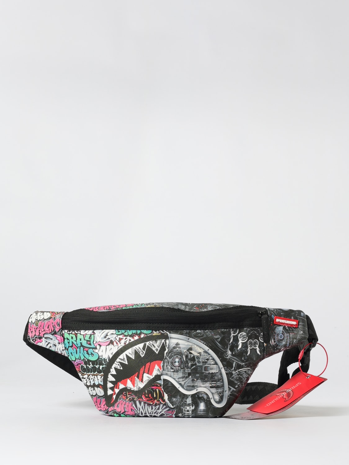 SPRAYGROUND BELT BAG: Bag men Sprayground, Black - Img 1
