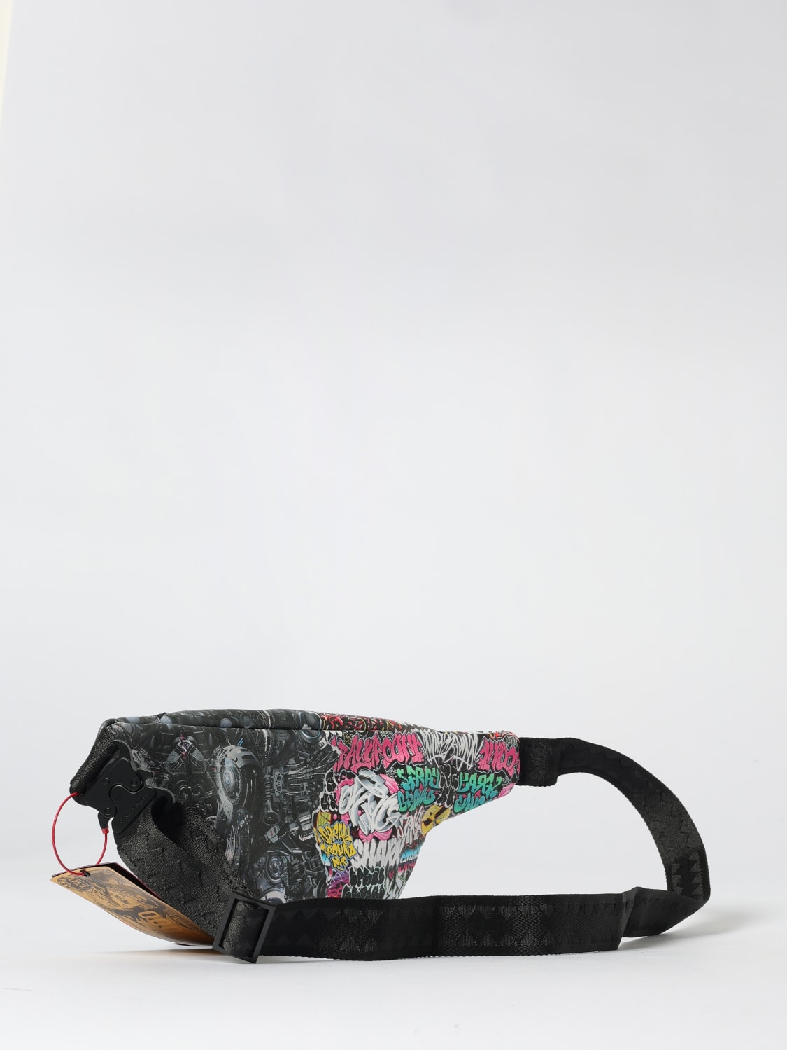 SPRAYGROUND BELT BAG: Bag men Sprayground, Black - Img 2