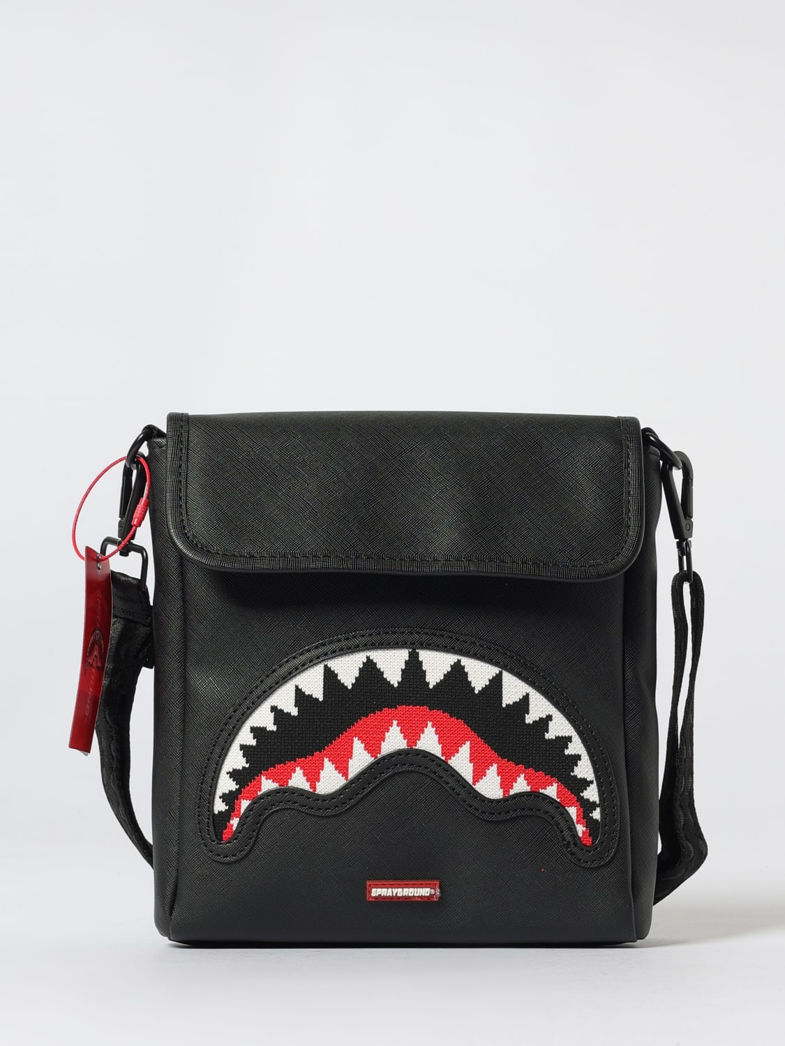 SPRAYGROUND SHOULDER BAG: Bag men Sprayground, Black - Img 1