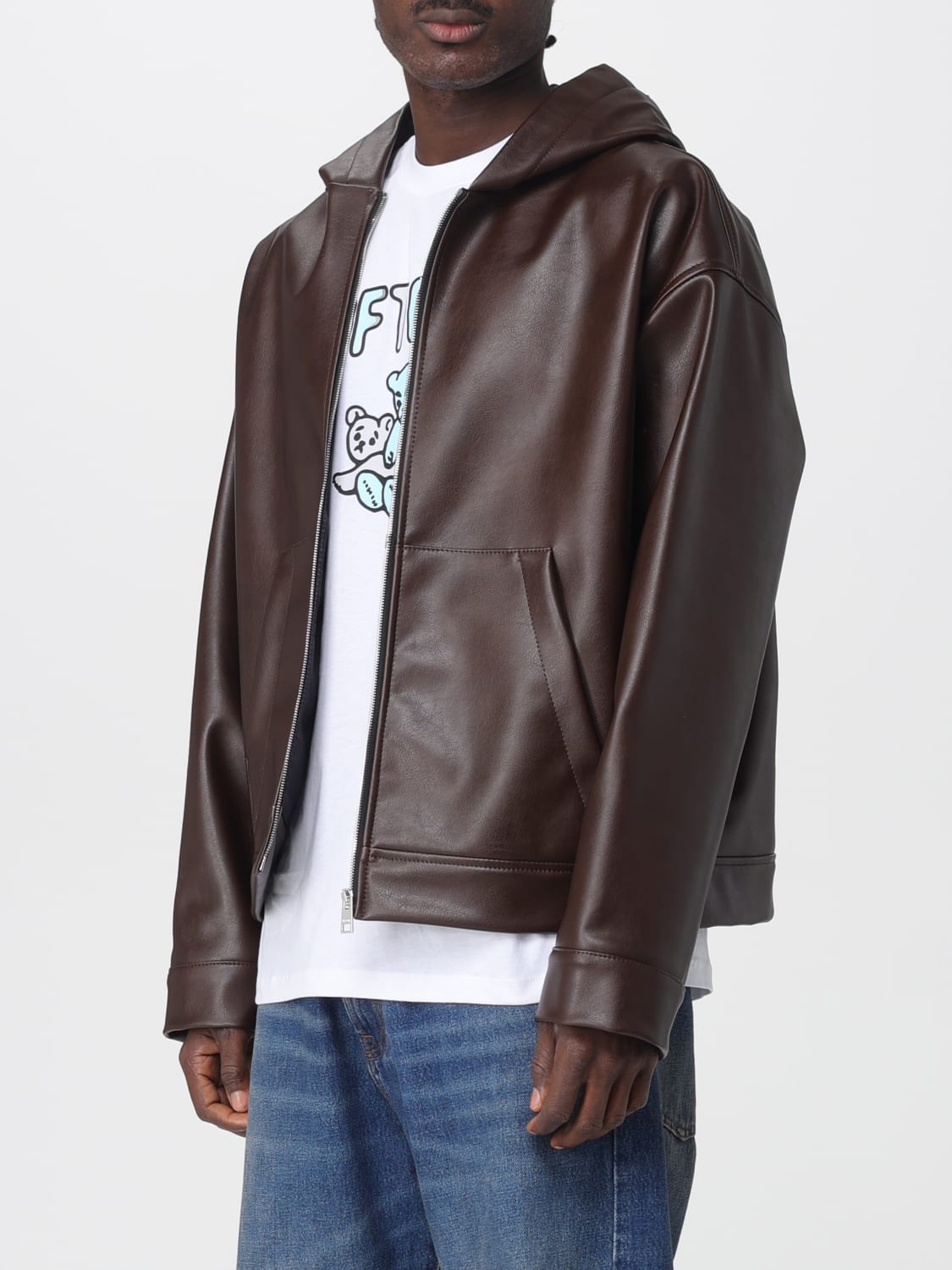 MSGM JACKET: Jacket men MSGM, Brown - Img 4