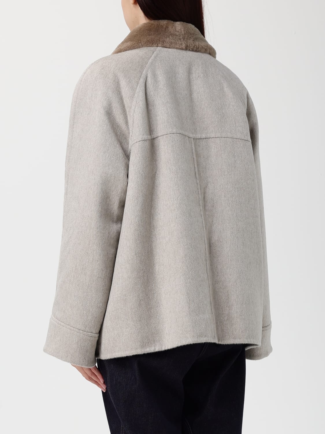 BRUNELLO CUCINELLI JACKET: Jacket woman Brunello Cucinelli, Beige - Img 3