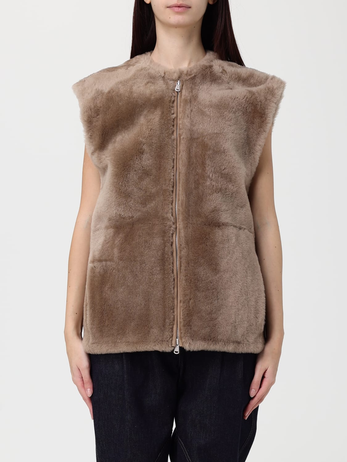 BRUNELLO CUCINELLI JACKET: Jacket woman Brunello Cucinelli, Beige - Img 6