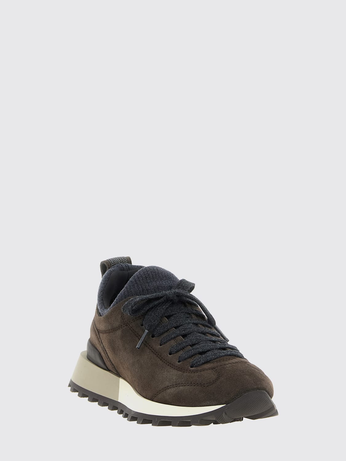 BRUNELLO CUCINELLI SNEAKERS: Sneakers woman Brunello Cucinelli, Brown - Img 2
