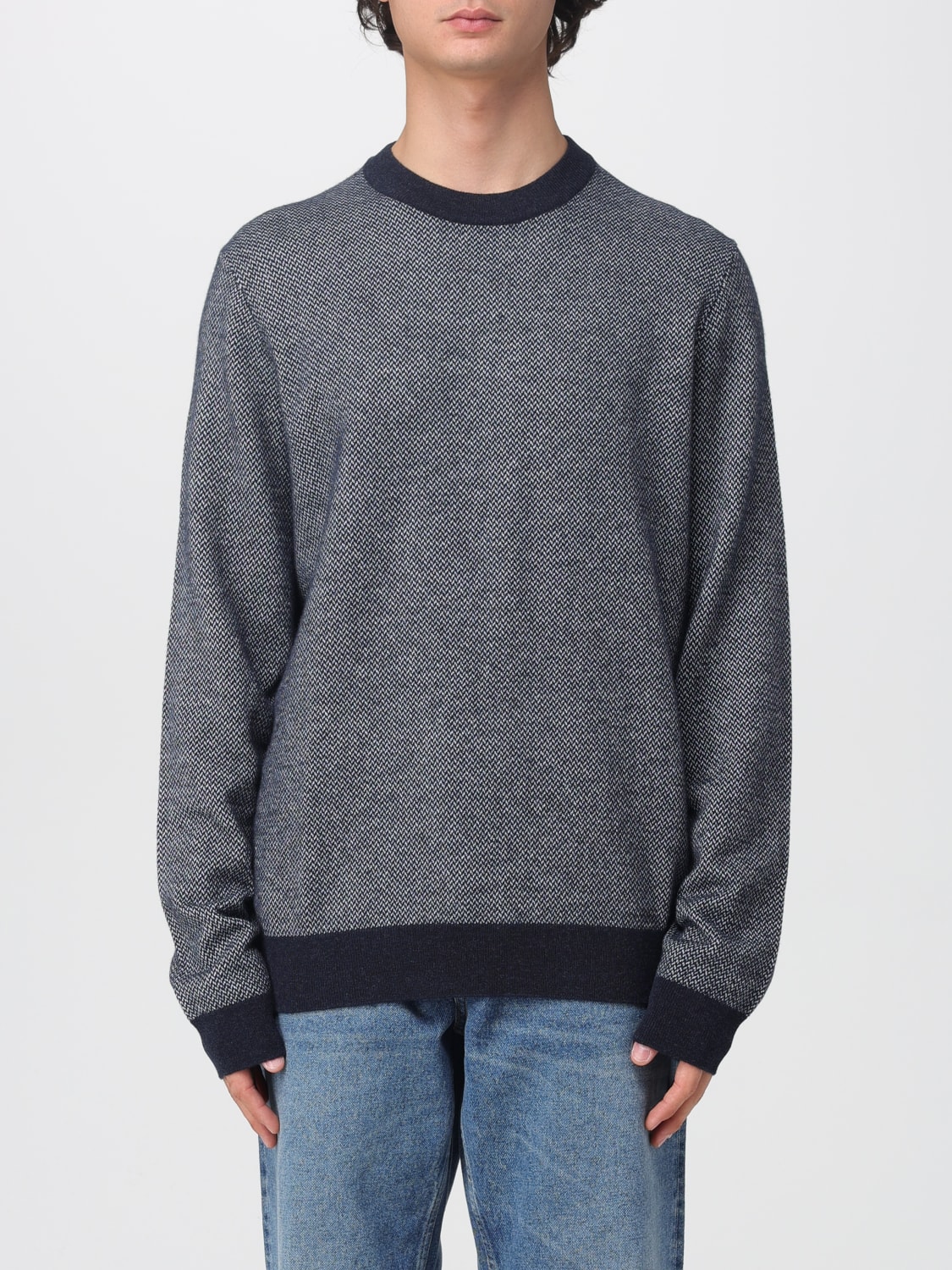 BOSS JERSEY: Jersey hombre Boss, Azul Oscuro - Img 1