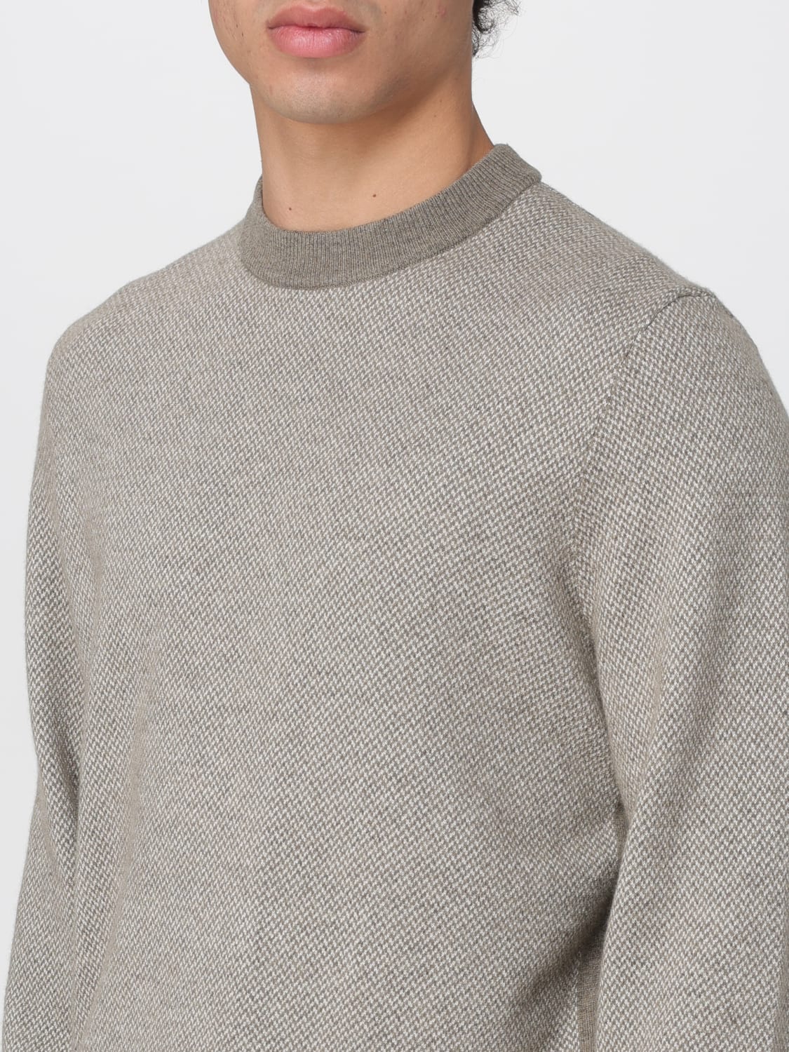 BOSS SWEATER: Sweater men Boss, Brown - Img 3