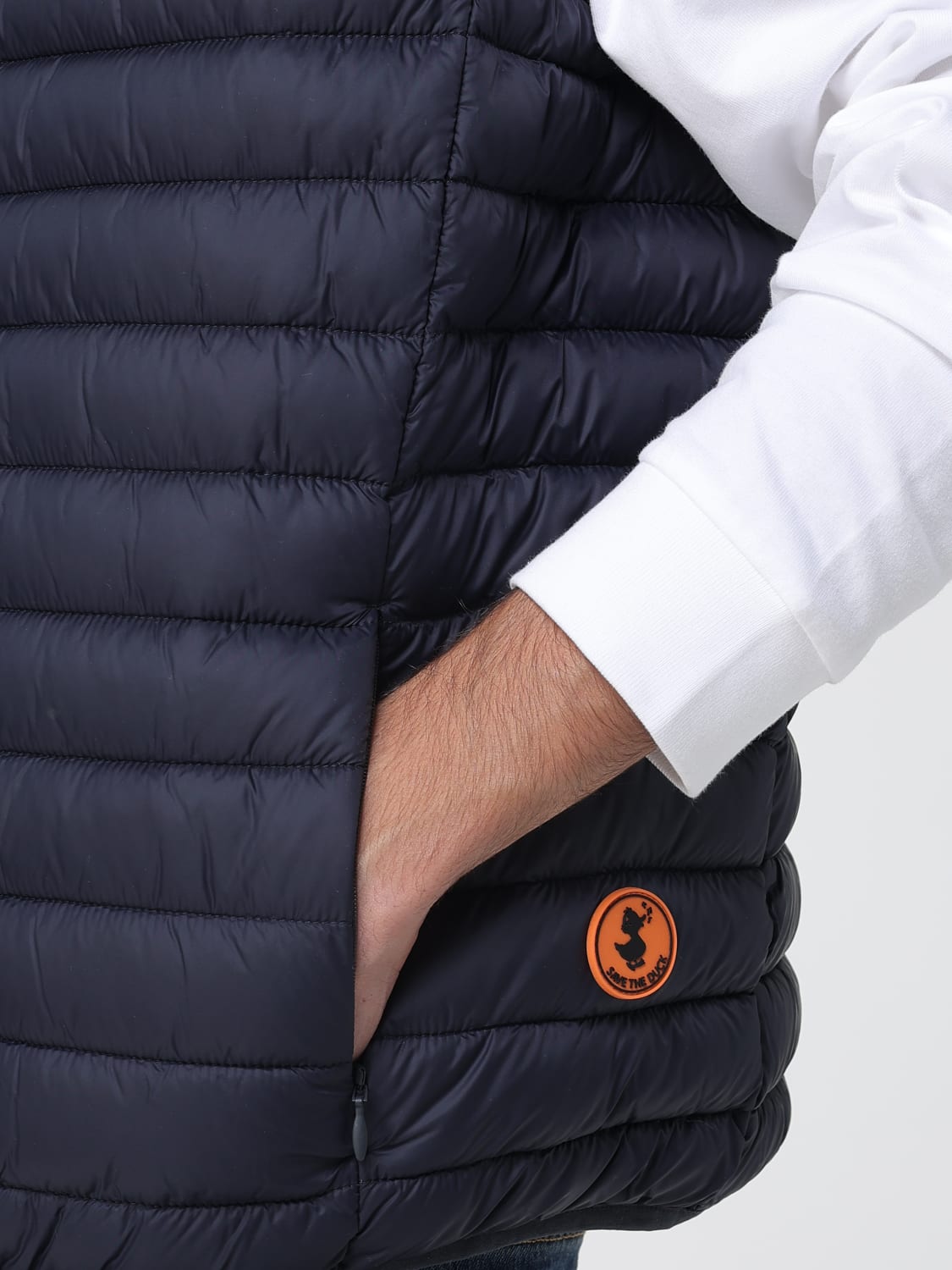 SAVE THE DUCK SUIT VEST: Coat men Save The Duck, Blue - Img 4