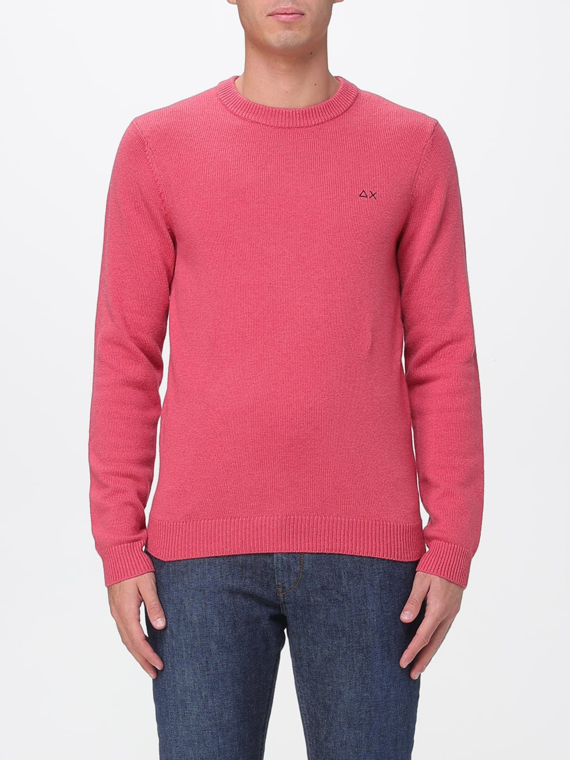 SUN68 SWEATER: Sweater men SUN68, Coral - Img 1