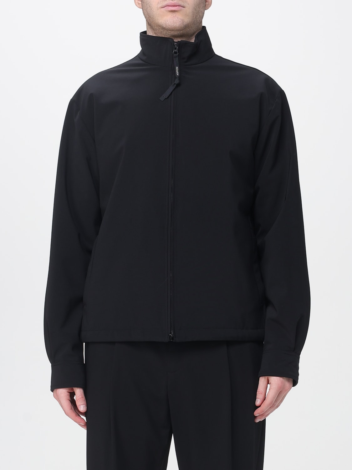 ASPESI MANTEL: Mantel herren Aspesi, Schwarz - Img 1