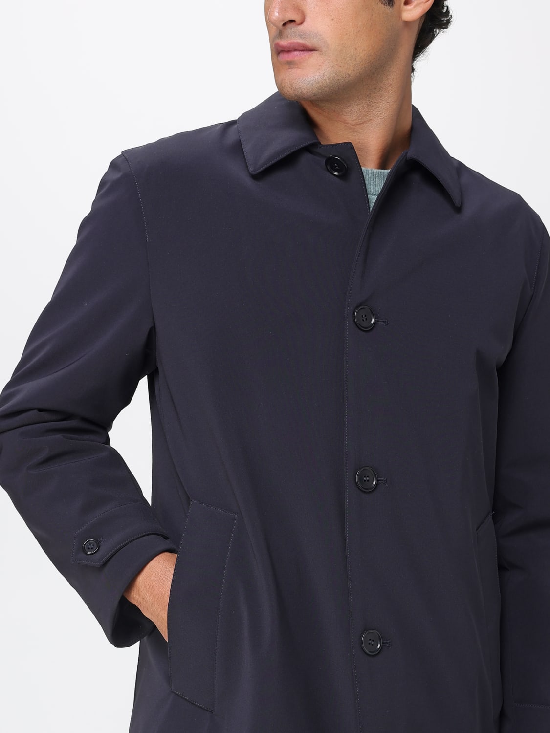 ASPESI COAT: Coat men Aspesi, Blue - Img 4