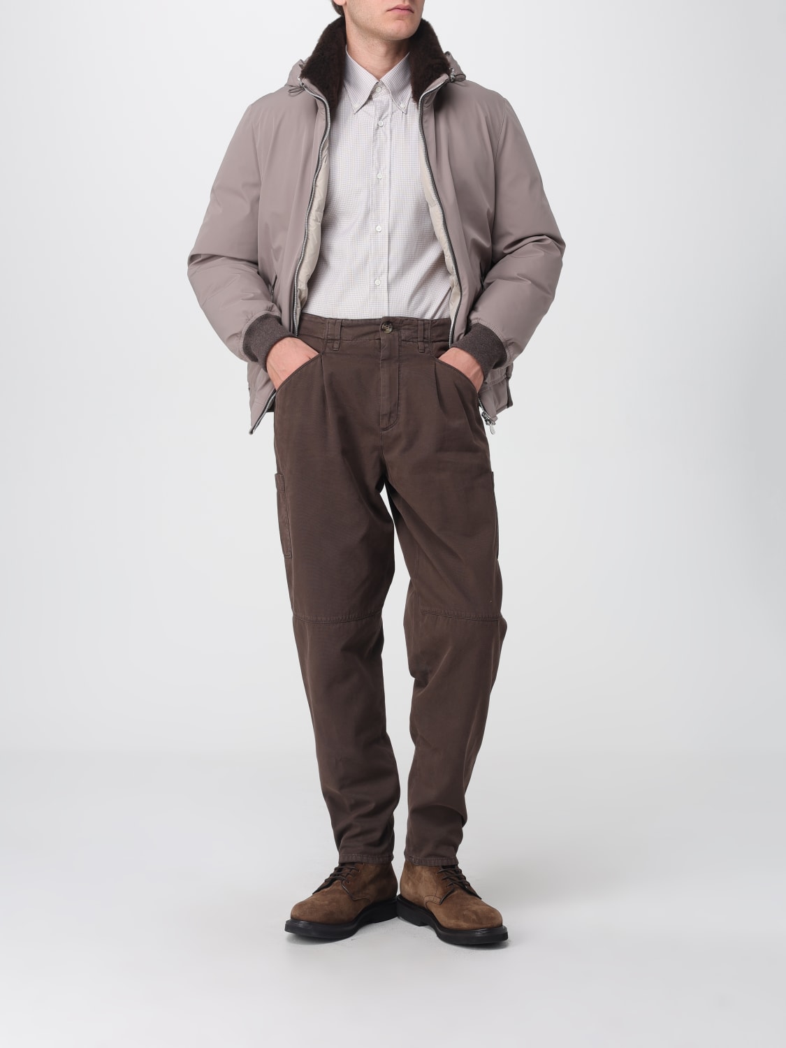 BRUNELLO CUCINELLI SHIRT: Shirt men Brunello Cucinelli, Beige - Img 2