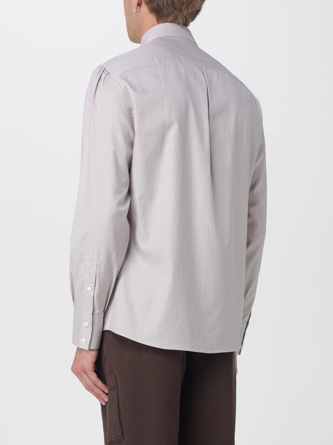 BRUNELLO CUCINELLI SHIRT: Shirt men Brunello Cucinelli, Beige - Img 3