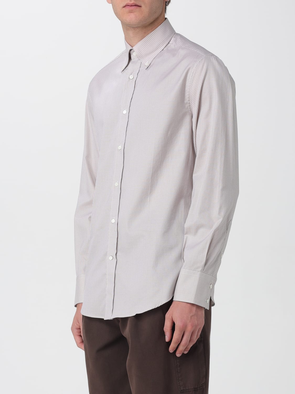 BRUNELLO CUCINELLI SHIRT: Shirt men Brunello Cucinelli, Beige - Img 4