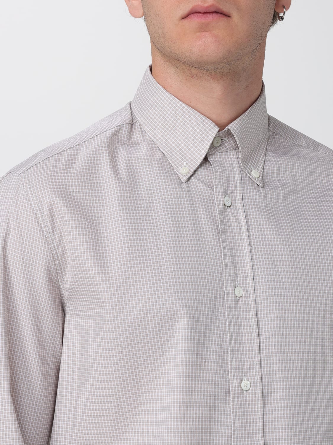 BRUNELLO CUCINELLI SHIRT: Shirt men Brunello Cucinelli, Beige - Img 5