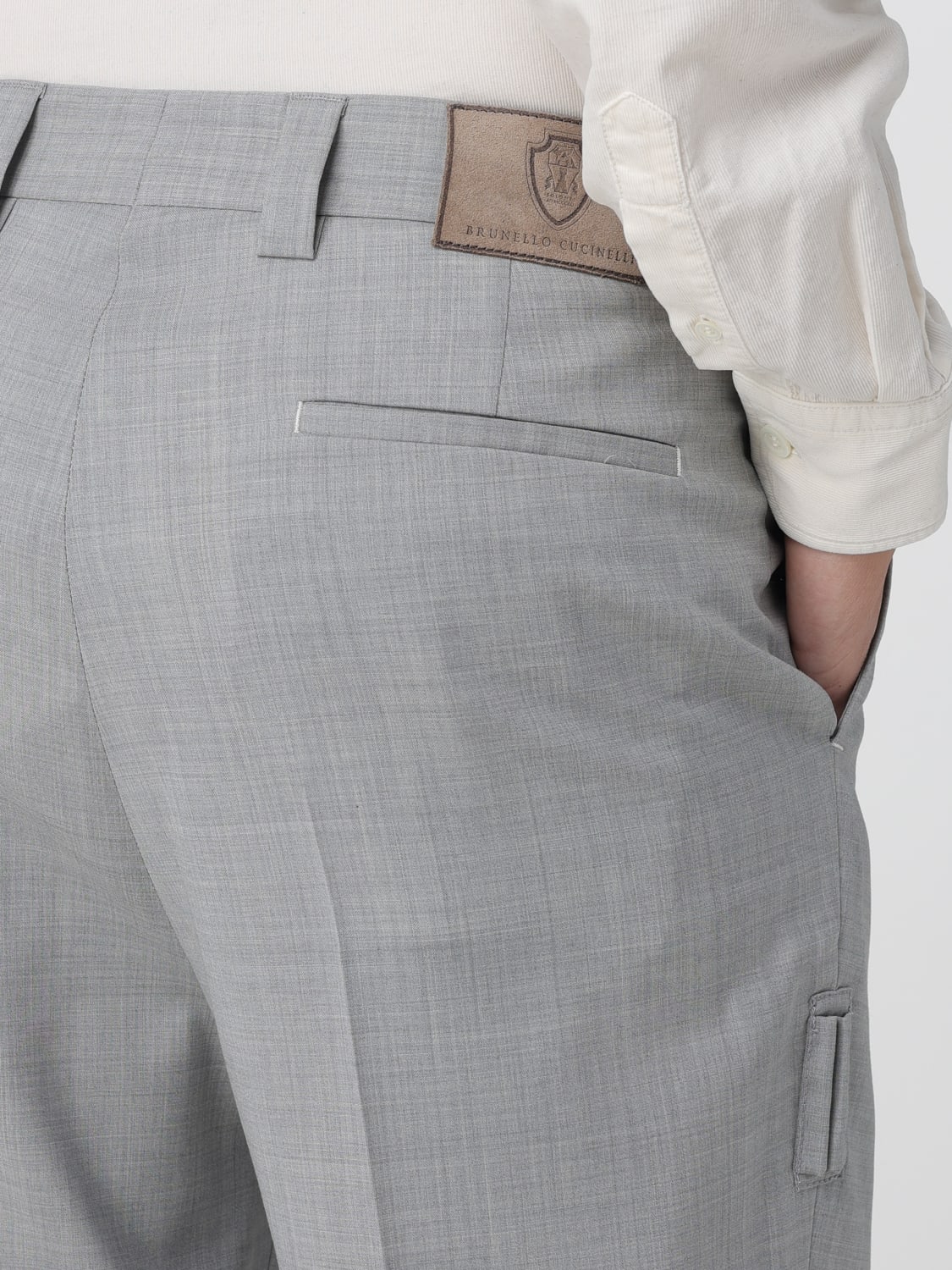 BRUNELLO CUCINELLI HOSE: Hose herren Brunello Cucinelli, Grau - Img 5