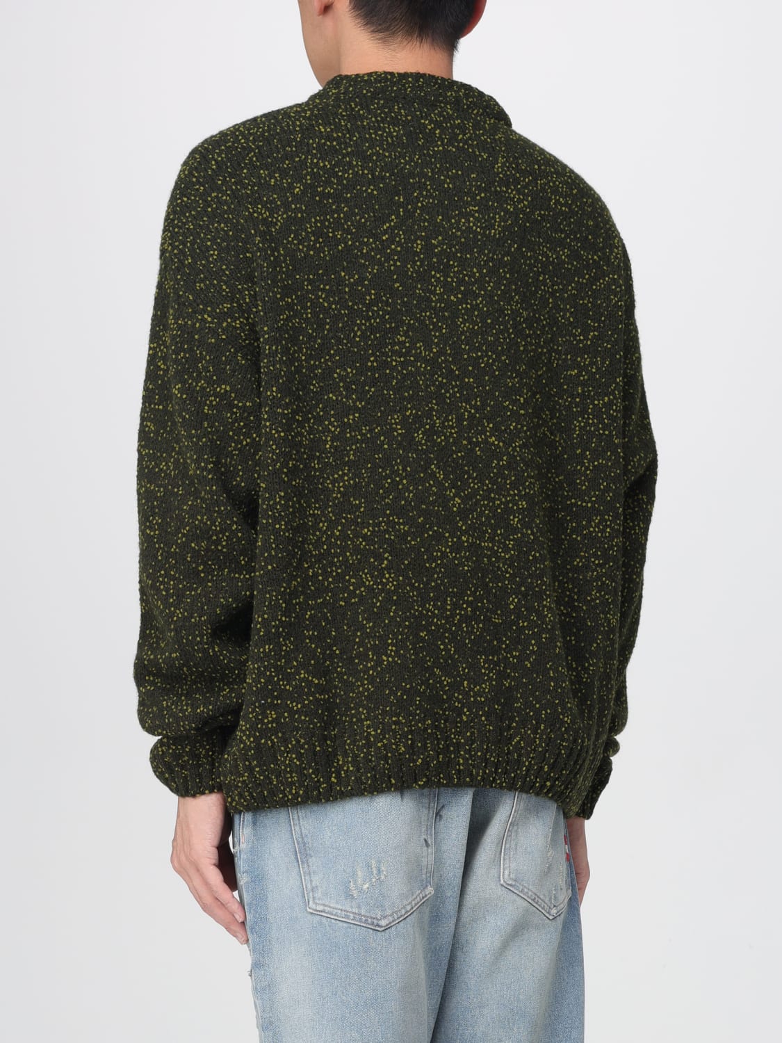 AMISH PULLOVER: Pullover herren Amish, Moosgrün - Img 2