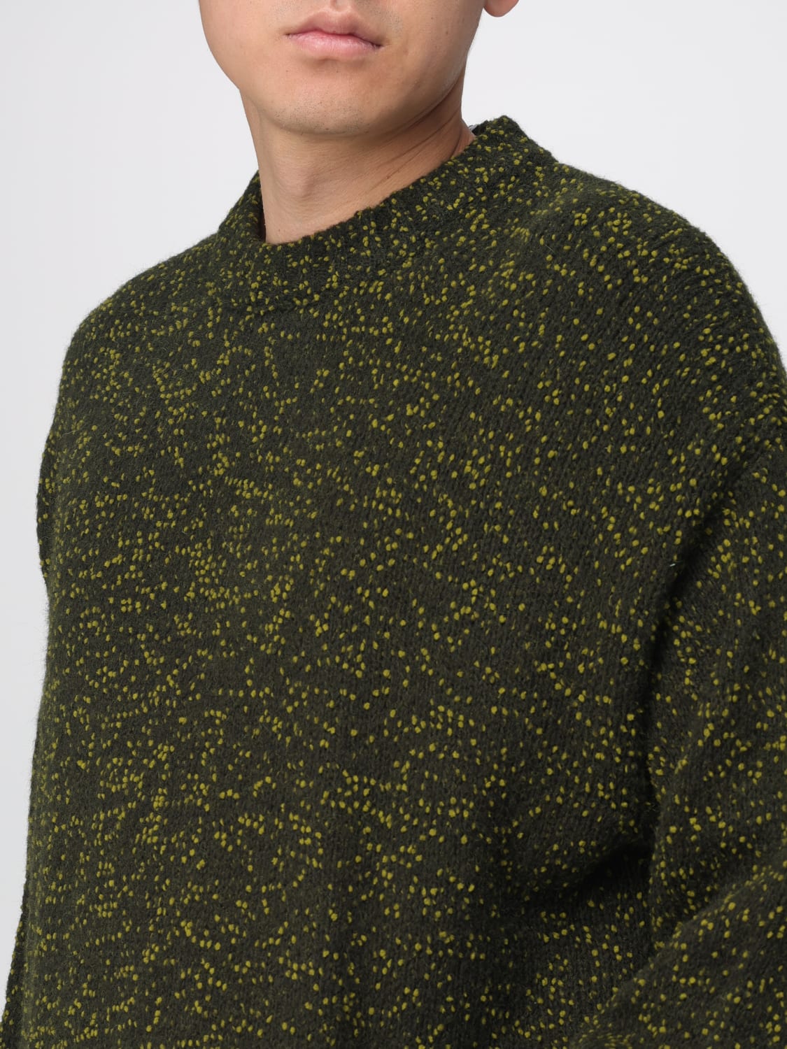 AMISH PULLOVER: Pullover herren Amish, Moosgrün - Img 3