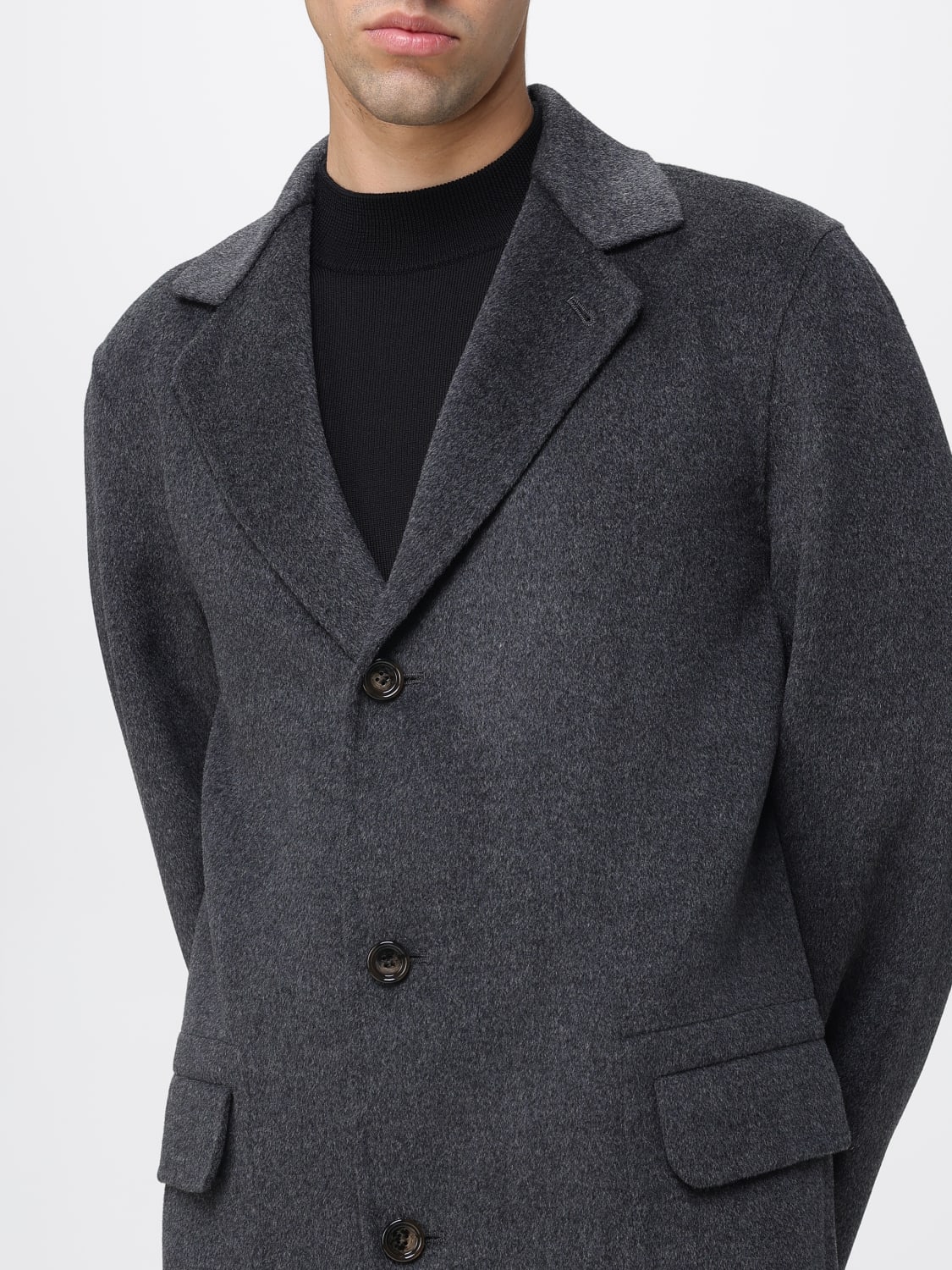 ASPESI COAT: Coat men Aspesi, Black - Img 4