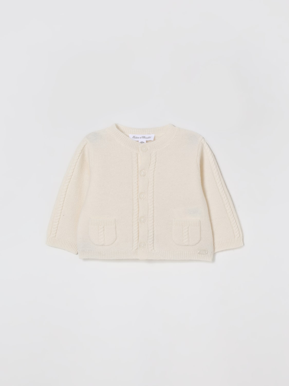 TARTINE ET CHOCOLAT SWEATER: Sweater kids Tartine Et Chocolat, White - Img 1