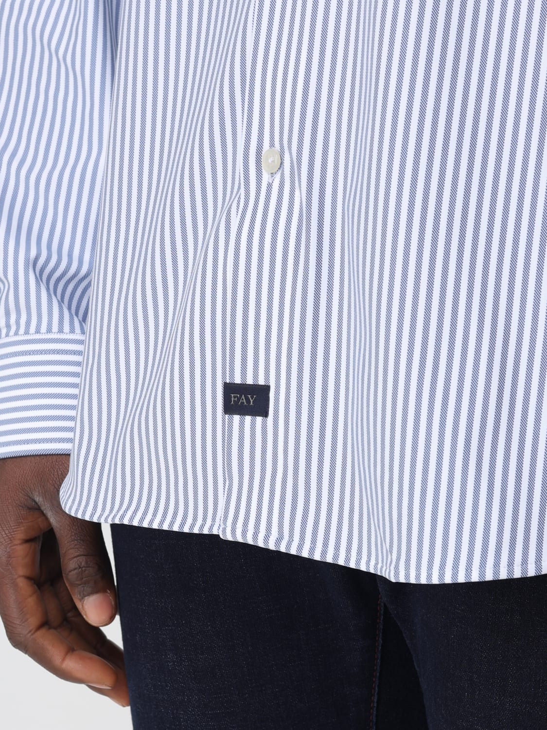 FAY SHIRT: Shirt men Fay, Blue - Img 3