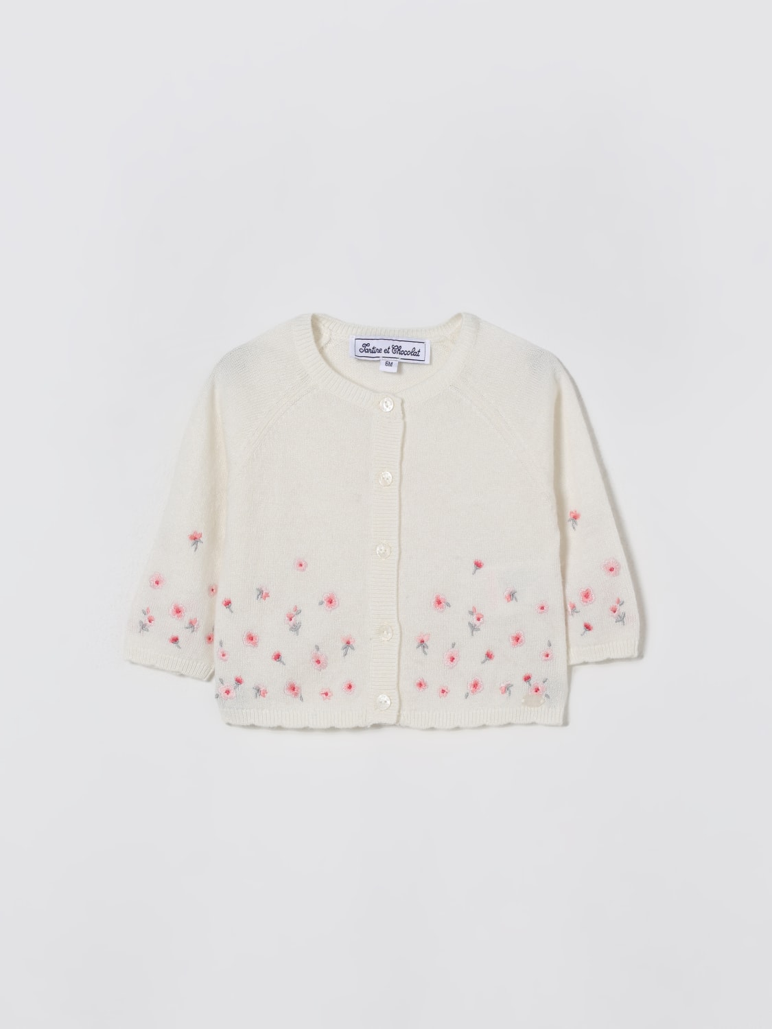 TARTINE ET CHOCOLAT SWEATER: Sweater kids Tartine Et Chocolat, White - Img 1