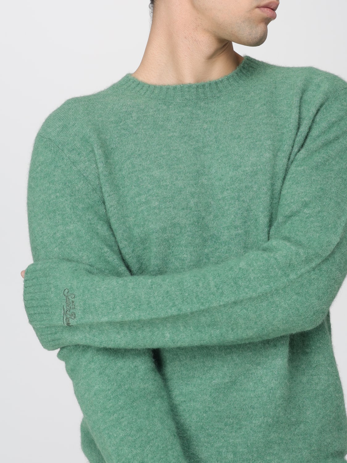 MC2 SAINT BARTH PULLOVER: Pullover herren Mc2 Saint Barth, Waldgrün - Img 3