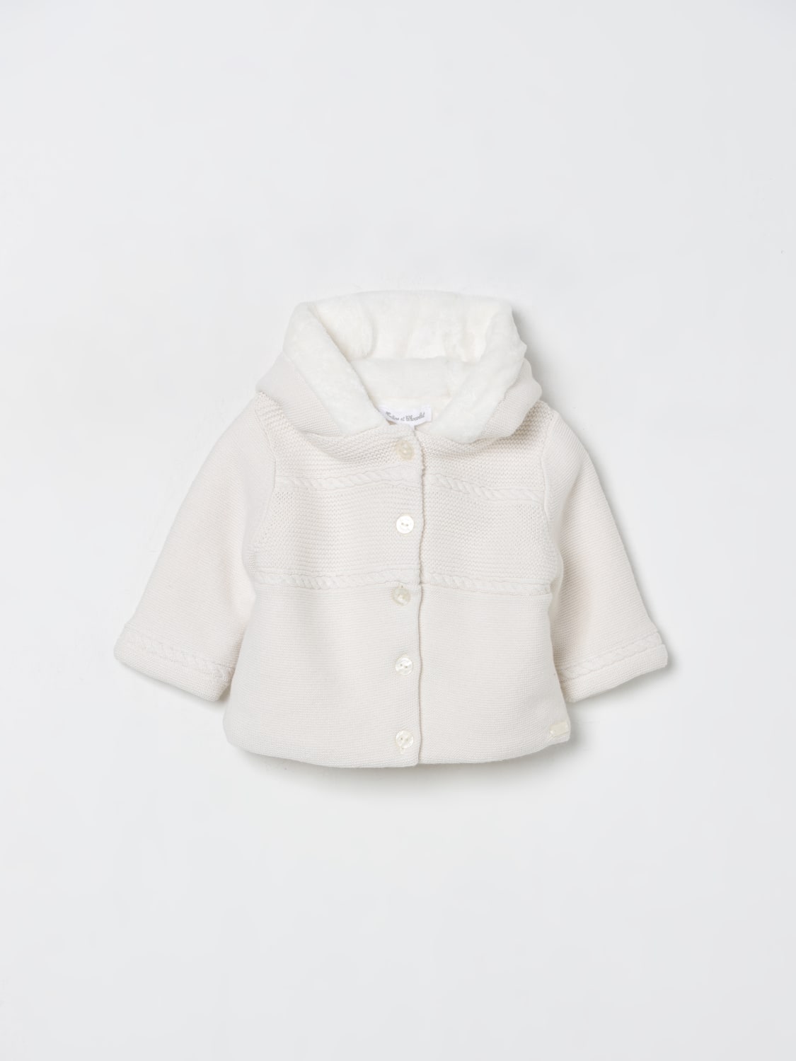 TARTINE ET CHOCOLAT COAT: Coat kids Tartine Et Chocolat, White - Img 1
