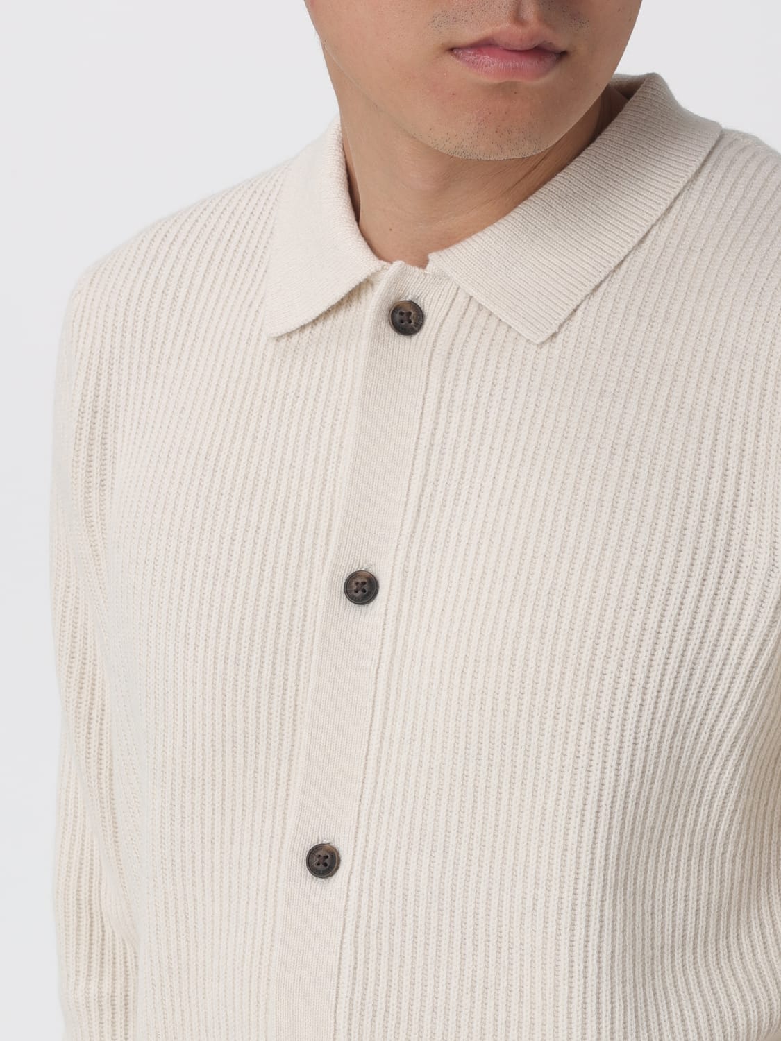 MC2 SAINT BARTH POLO SHIRT: Cardigan men Mc2 Saint Barth, Yellow Cream - Img 3