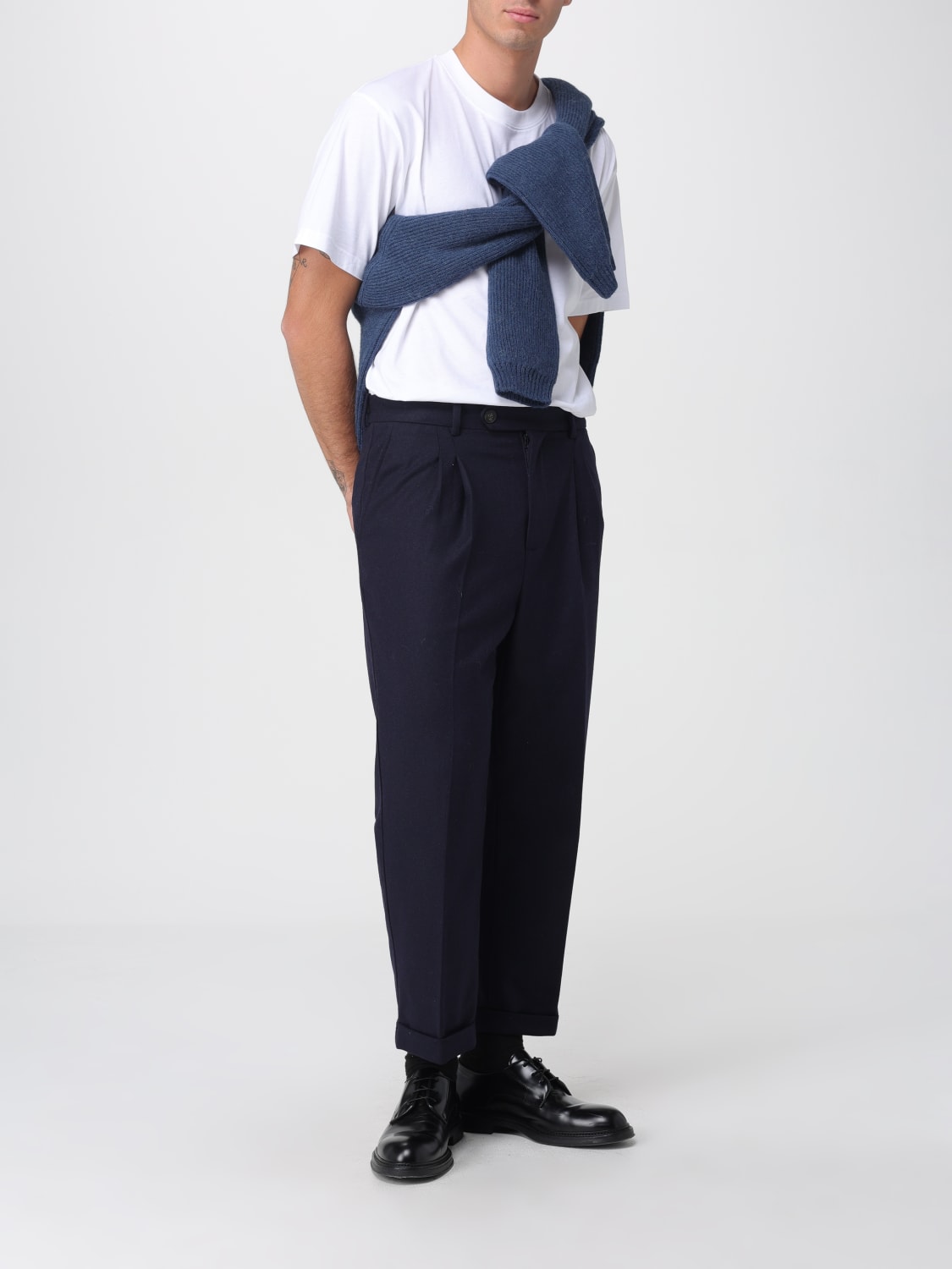 MOSCHINO COUTURE SWEATER: Sweater men Moschino Couture, Blue - Img 2