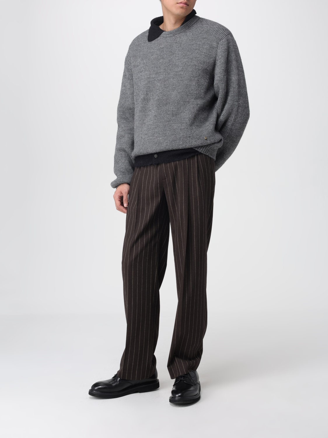 MOSCHINO COUTURE セーター: セーター メンズ Moschino Couture, グレー - Img 2