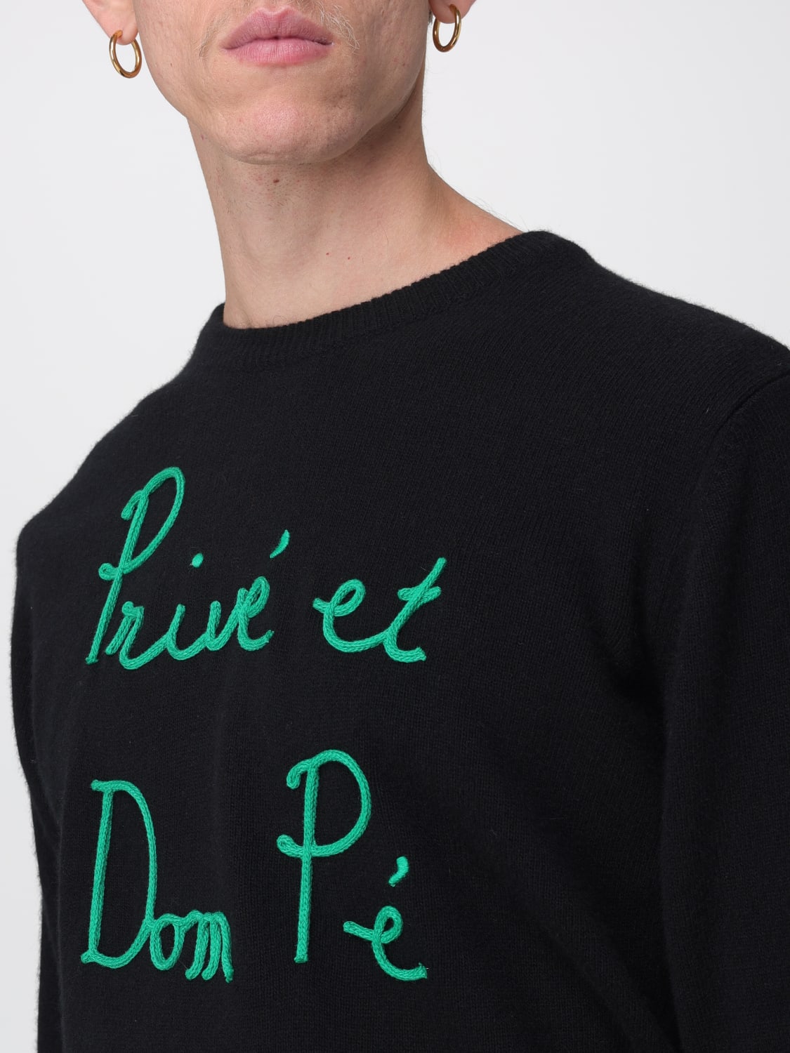 MC2 SAINT BARTH SWEATER: Sweater men Mc2 Saint Barth, Black - Img 3