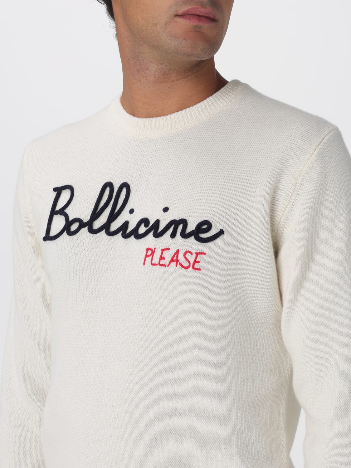 MC2 SAINT BARTH SWEATER: Sweater men Mc2 Saint Barth, Natural - Img 3