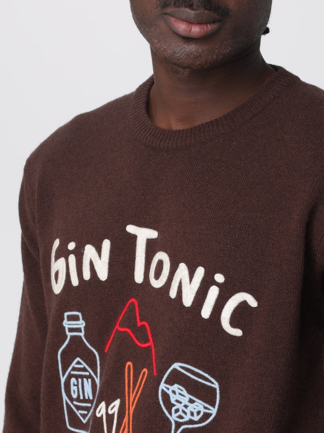 MC2 SAINT BARTH PULLOVER: Pullover herren Mc2 Saint Barth, Braun - Img 3