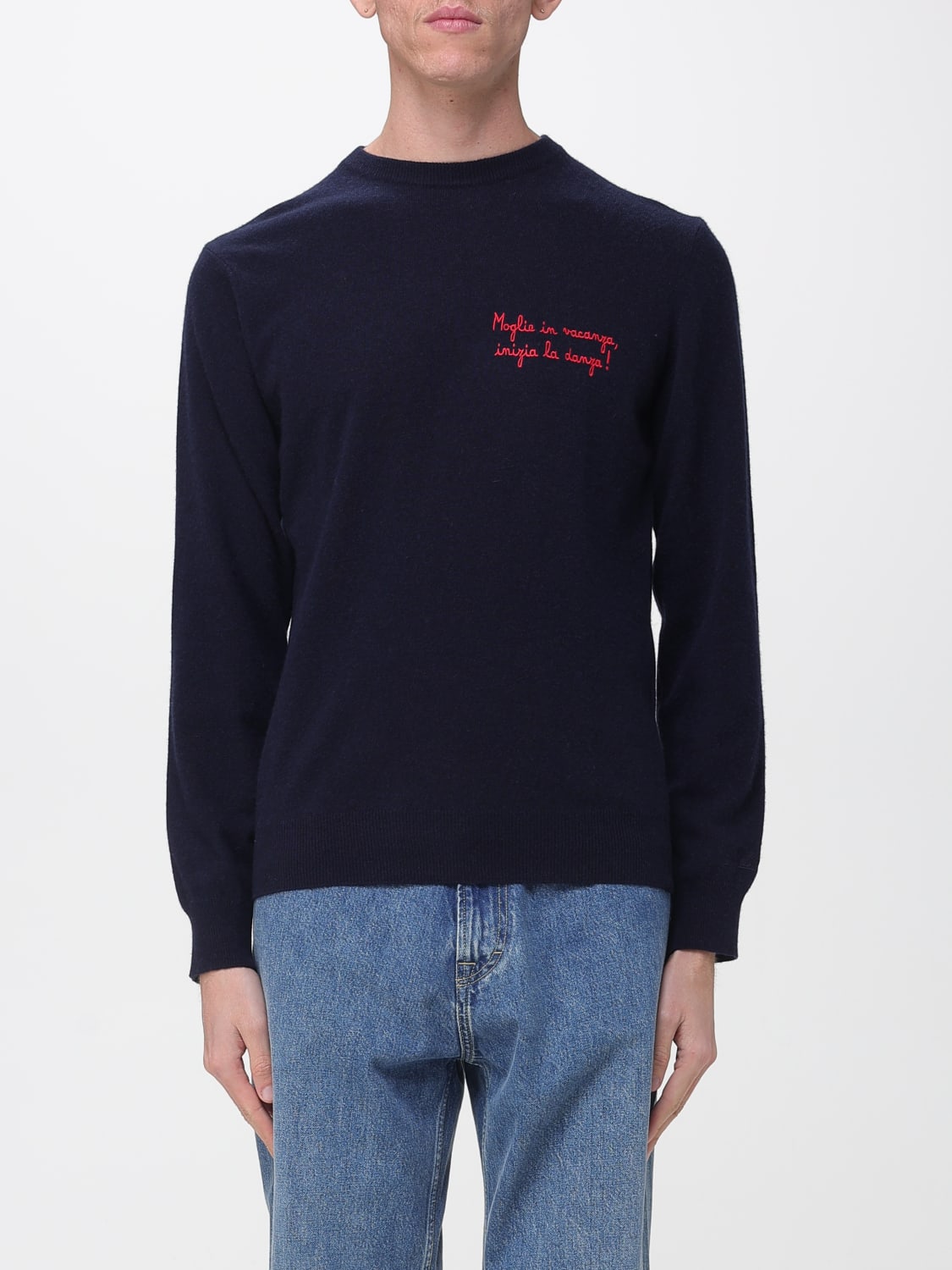 MC2 SAINT BARTH SWEATER: Sweater men Mc2 Saint Barth, Water - Img 1