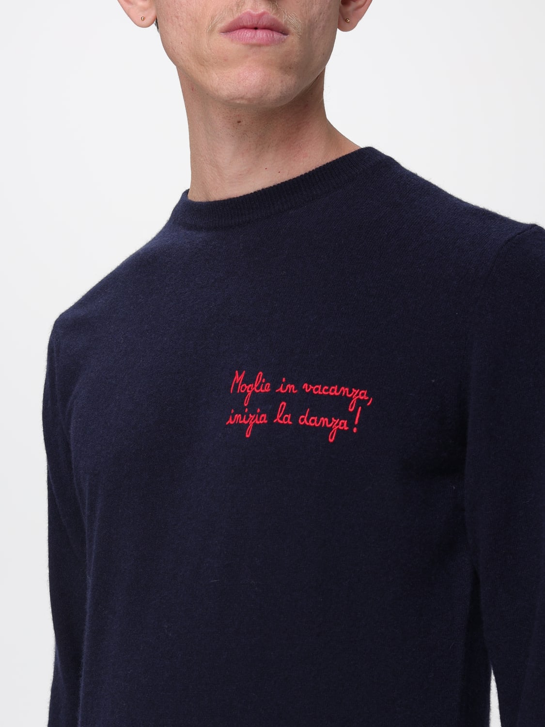 MC2 SAINT BARTH SWEATER: Sweater men Mc2 Saint Barth, Water - Img 3