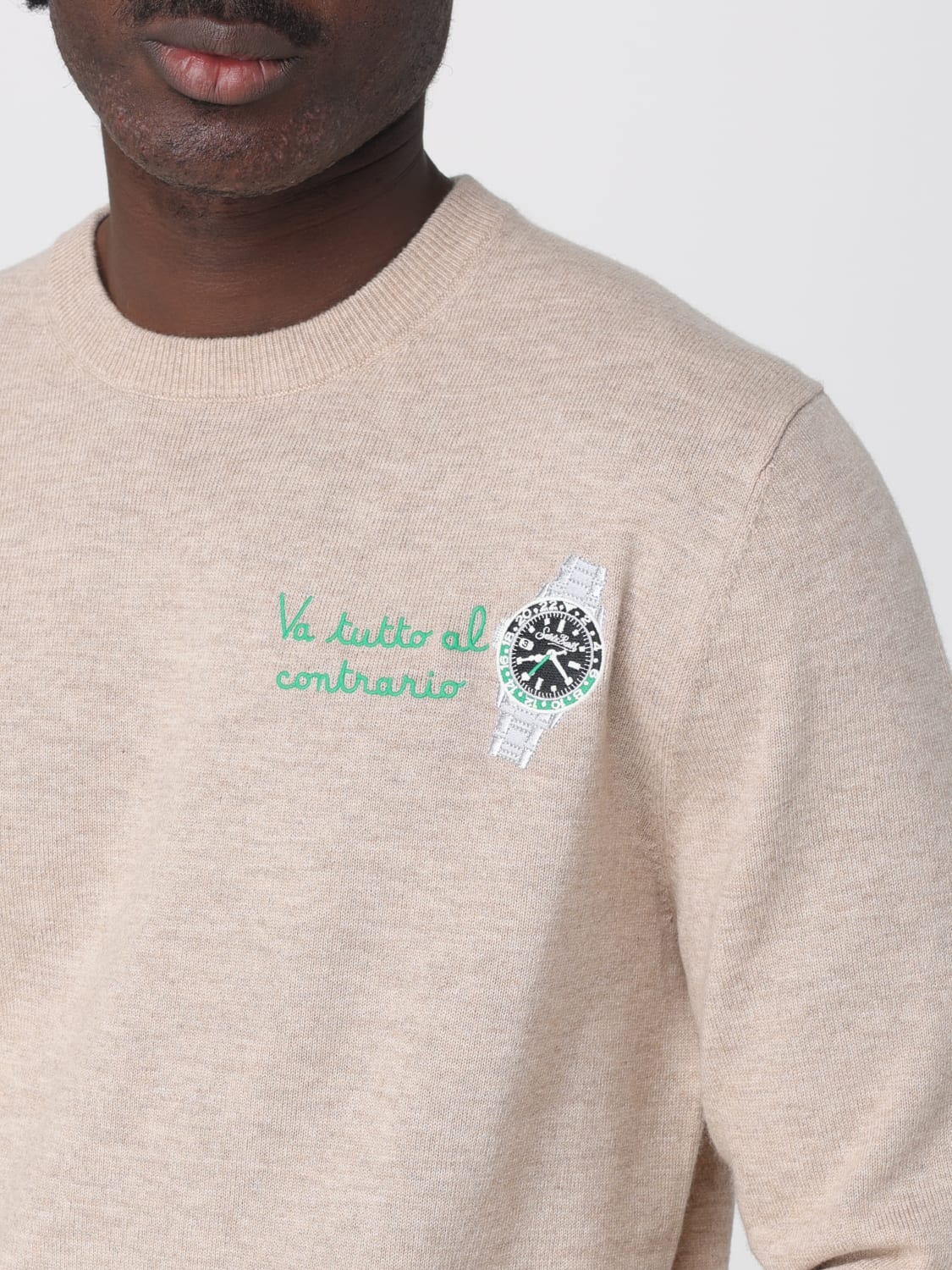 MC2 SAINT BARTH PULLOVER: Pullover herren Mc2 Saint Barth, Beige - Img 3