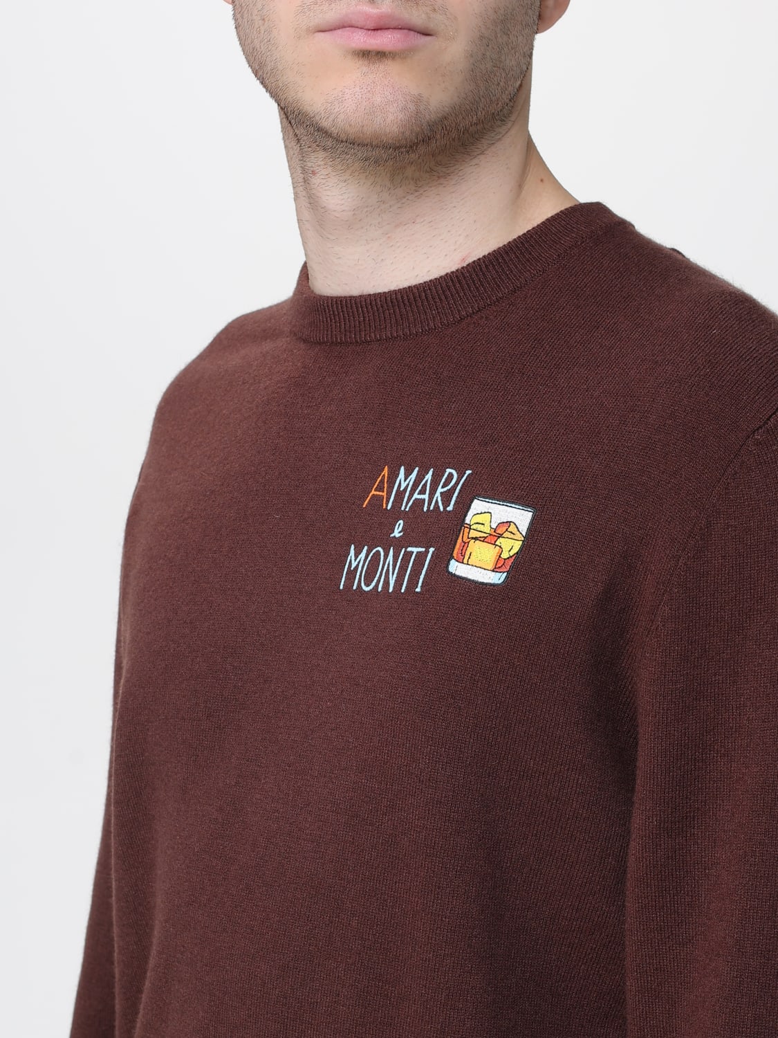 MC2 SAINT BARTH PULLOVER: Pullover herren Mc2 Saint Barth, Braun - Img 3